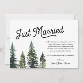 Moderne eenvoudige, gewoon gehuwde aankondiging va