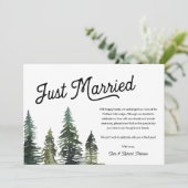 Moderne eenvoudige, gewoon gehuwde aankondiging va (Staand voorkant)