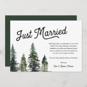 Moderne eenvoudige, gewoon gehuwde aankondiging va (Voorkant / Achterkant)