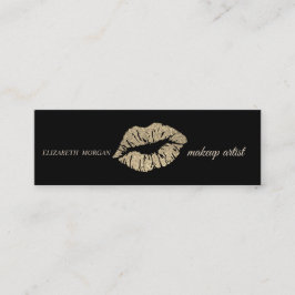 Moderne eenvoudige glitter lips, makende artiest mini visitekaartje