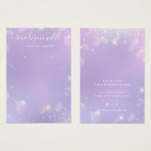 Moderne, eenvoudige glitterjuwelenkaart visitekaartje (Voorkant /achterkant)