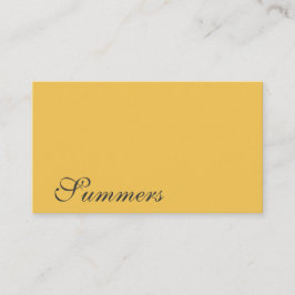 Moderne, eenvoudige Gold Black Visitekaartje