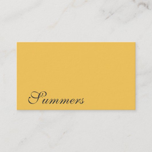 Moderne, eenvoudige Gold Black Visitekaartje (Voorkant)