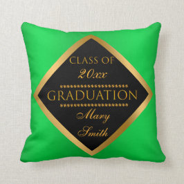 Moderne, eenvoudige, gouden groene kussen