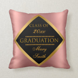 Moderne, eenvoudige, gouden roze kussen