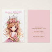 Moderne eenvoudige gouden sieraden oorbel display  visitekaartje (Voorkant /achterkant)