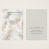 Moderne Eenvoudige gouden sieraden oorbel display  Visitekaartje (Voorkant /achterkant)