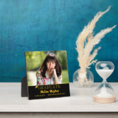 Moderne Eenvoudige Gouden Typografie Afstudeerfoto Fotoplaat (Insitu)