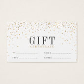 Moderne, eenvoudige goudglitterindustrie visitekaartje (Voorkant)