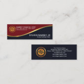 Moderne, eenvoudige goudgolfforexhandelaar mini visitekaartje (Voorkant / Achterkant)