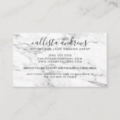 Moderne eenvoudige goudkleurige fontein visitekaartje (Achterkant)