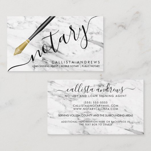 Moderne eenvoudige goudkleurige fontein visitekaartje (Voorkant / Achterkant)