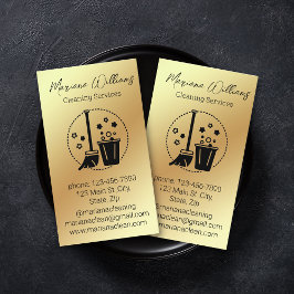 Moderne eenvoudige goudmetaalreinigingsdiensten lo visitekaartje