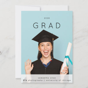 Moderne Eenvoudige GRAD Universiteit Twee Foto Aankondiging