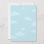 Moderne, eenvoudige, grappige slapende baby-baby aankondiging (Achterkant)