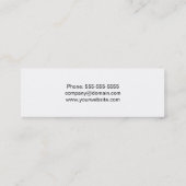 Moderne eenvoudige grijze stenen constructie mini visitekaartje (Achterkant)