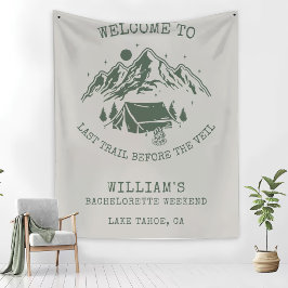 Moderne Eenvoudige Groene Kamp Bachelorette Feest Fleece Deken