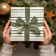 Moderne eenvoudige groene strepes kerst