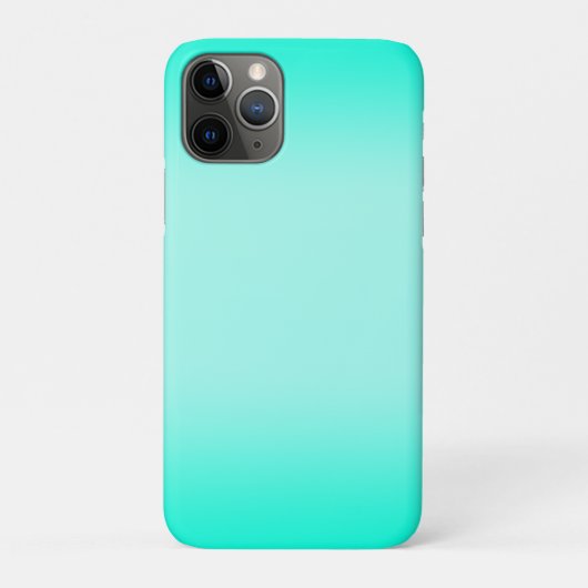 Moderne Eenvoudige groene Turquoise Verloopkleur Case-Mate iPhone Case (Achterkant)