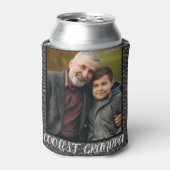 Moderne Eenvoudige Grootvader Schattige Cool Gift Blikjeskoeler (Blikje Voorkant)