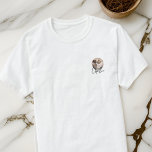 Moderne Eenvoudige Grunge Aangepaste Badge Huisdie T-shirt<br><div class="desc">Dit eenvoudige en klassieke ontwerp is samengesteld uit serif typografie en voegt een douanefoto toe.</div>