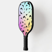 Moderne Eenvoudige haai walvis regenboog gradiënt Pickleball Paddle (Links)