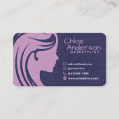 Moderne eenvoudige haarstylist visitekaartje (Voorkant)