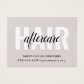 Moderne Eenvoudige haaruitgangen nazorg Kaart (Voorkant)