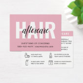 Moderne Eenvoudige haaruitgangen nazorg Kaart (Bureau)