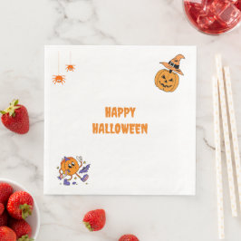 Moderne Eenvoudige Halloween Pompoen Servet