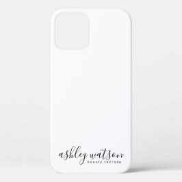 Moderne eenvoudige handgeschreven kalligrafie wit Case-Mate iPhone case
