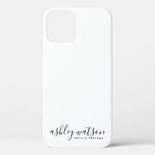 Moderne eenvoudige handgeschreven kalligrafie wit Case-Mate iPhone case
