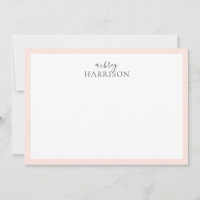 Moderne, eenvoudige handschrijfnaam Blush Pink