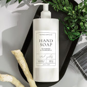 Moderne eenvoudige handzeep Body Wash waterdicht l Voedselcontainer Etiket