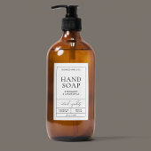 Moderne eenvoudige handzeep Body Wash waterdicht l Voedselcontainer Etiket
