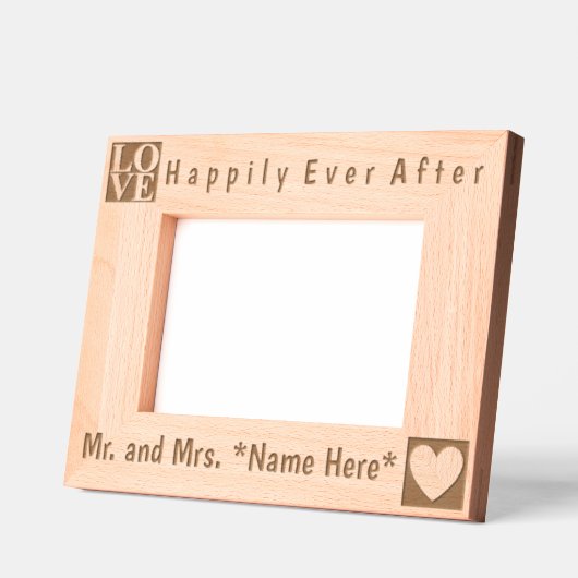 Moderne, eenvoudige heer en mevrouw namen, liefde  gegraveerde lijstjes (Links)