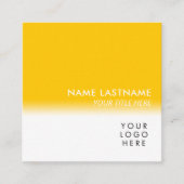 Moderne, eenvoudige, heldere Logo, witte Vierkante Visitekaartje (Voorkant)