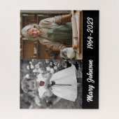 Moderne Eenvoudige Herdenkingsfoto Legpuzzel (Verticaal)