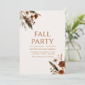 Moderne Eenvoudige Herfst Uitnodigen Kaart (Staand voorkant)