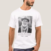 Moderne Eenvoudige herinnering Aangepaste foto T-shirt (Voorkant)