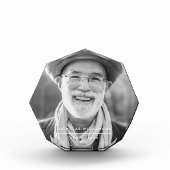 Moderne Eenvoudige herinneringen op maat Fotoblokken (Voorkant)