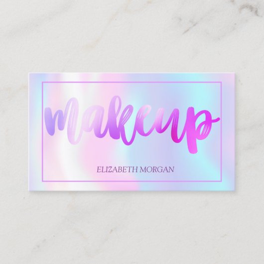 Moderne, eenvoudige holografische Lijst Visitekaartje (Voorkant)