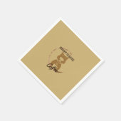 Moderne Eenvoudige Hond Cafe koffie Theewinkel Servet (Hoek)