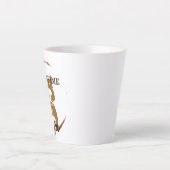 Moderne Eenvoudige Hond Cafe Koffiewinkel Latte Mok (Voorkant)