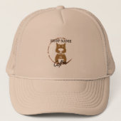 Moderne Eenvoudige Hond Cafe Koffiewinkel Trucker Pet (Voorkant)