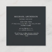 Moderne , eenvoudige honing vierkante visitekaartje (Achterkant)