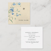 Moderne  Eenvoudige honingbundel voor bijen Vierkante Visitekaartje (Voorkant / Achterkant)