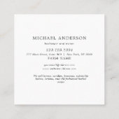 Moderne  Eenvoudige honingbundel voor bijen Vierkante Visitekaartje (Achterkant)