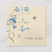 Moderne  Eenvoudige honingbundel voor bijen Vierkante Visitekaartje (Voorkant)