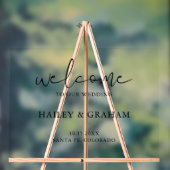 Moderne Eenvoudige Huwelijk Elegante Kalligrafie W Acryl Bord (Neutraal)